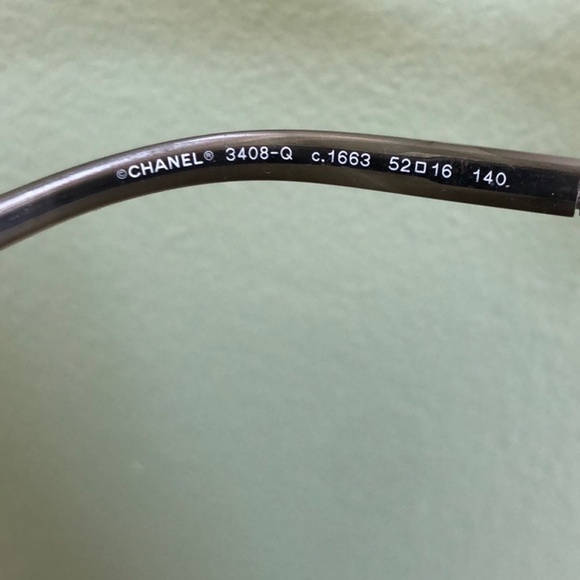 Chanel Pantos Prescription Eyeglasses Made In Italy 3408-Q with Case - Picture 10 of 11